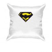 Подушка бэтмо-супермэн