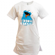Подовжена футболка Cookie monster