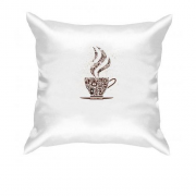 Подушка с чашкой кофе "koffee time "