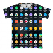 3D футболка Иконки с телефона
