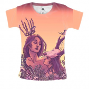Женская 3D футболка со знаком зодиака Близнецы