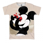 3D футболка с мрачным Микки Маусом