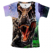 Женская 3D футболка с Динозавром (Парк Юрского Периода)