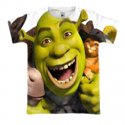 3D футболка зі Шреком і його друзями