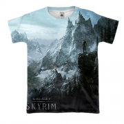 3D футболка с пейзажем Skyrim