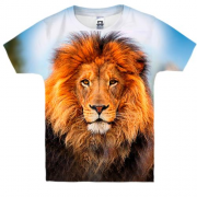 Детская 3D футболка со львом
