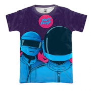 3D футболка с Daft Punk (арт)