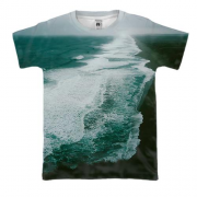 3D футболка с побережьем