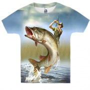 Детская 3D футболка Рыбак