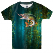 Детская 3D футболка Рыба в воде