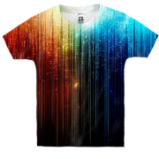 Детская 3D футболка Световой спектр