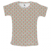 Жіноча 3D футболка з текстурою шпалер (2)