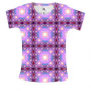 Женская 3D футболка со световыми кругами
