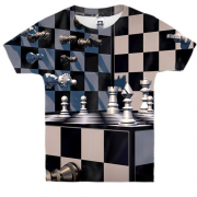 Детская 3D футболка Шахматы