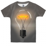 Детская 3D футболка Лампочка