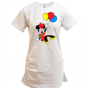 Подовжена футболка Minnie з кульками