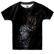 Детская 3D футболка с леопардом