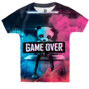 Детская 3D футболка Game over Panda