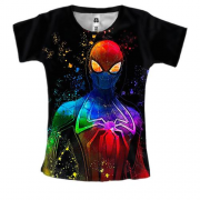 Женская 3D футболка Человек -паук (арт)