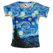 Жіноча 3D футболка з картиною "Зоряна ніч"