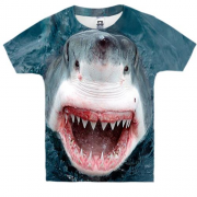 Детская 3D футболка с акулой