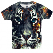 Детская 3D футболка с эпическим тигром