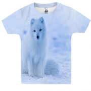 Детская 3D футболка с полярным лисом