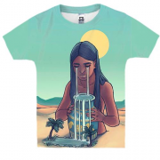 Детская 3D футболка со знаком зодиака Водолей
