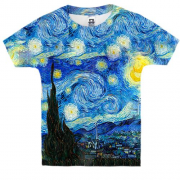 Дитяча 3D футболка з картиною "Зоряна ніч"