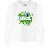 Детская футболка с длинным рукавом с бразильским колоритом и над