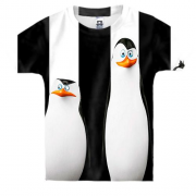 Дитяча 3D футболка з пінгвінами Мадагаскару
