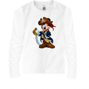 Детская футболка с длинным рукавом с Микки Маусом пиратом