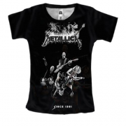 Женская 3D футболка Metallica Band
