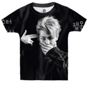 Дитяча 3D футболка с группой БТС (BTS) K-POP ARMY RAP MONSTER