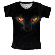 Жіноча 3D футболка з котячими очима