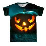 3D футболка Halloween pumpkin smile