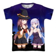 3D футболка Halloween anime girls