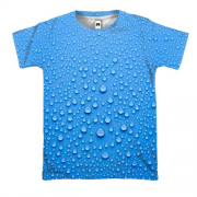 3D футболка з краплями води