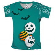 Жіноча 3D футболка Halloween balls