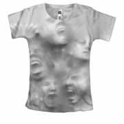 Женская 3D футболка Призраки внутри
