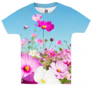 Детская 3D футболка с полевыми цветами