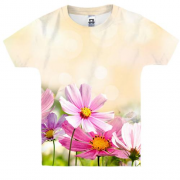 Детская 3D футболка с полевыми цветами (2)