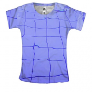 Женская 3D футболка Pool wall pattern