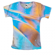 Женская 3D футболка Multicolor abstraction 10