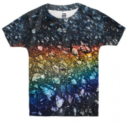 Детская 3D футболка Rainbow drops