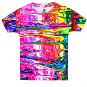 Дитяча 3D футболка Rainbow abstraction