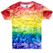 Детская 3D футболка Rainbow abstraction 4