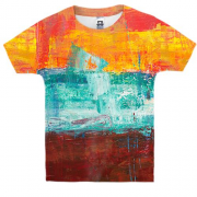 Детская 3D футболка Multicolor abstraction 6