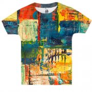 Детская 3D футболка Multicolor abstraction 7