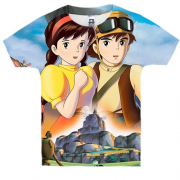 Дитяча 3D футболка Anime boy and girl